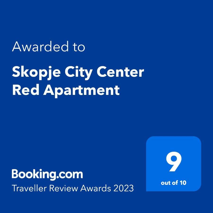 Skopje City Center Red Apartment المظهر الخارجي الصورة